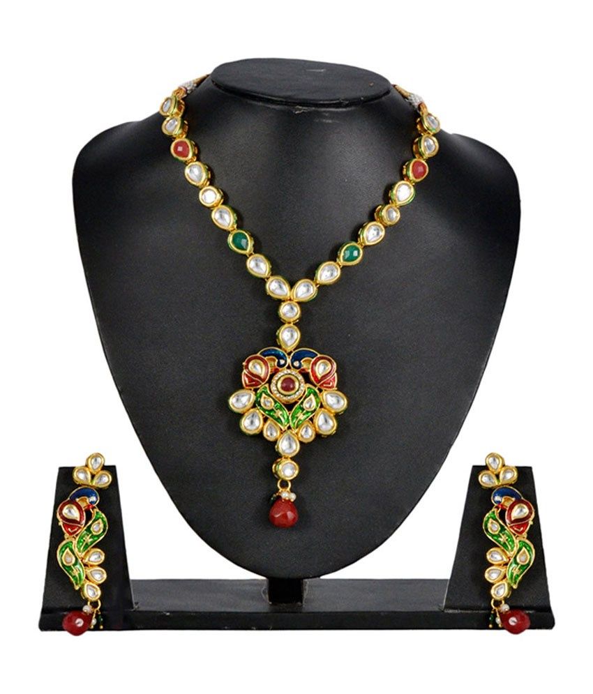 Junkkart Peacock Kundan Set Z Buy Junkkart Peacock Kundan Set Z