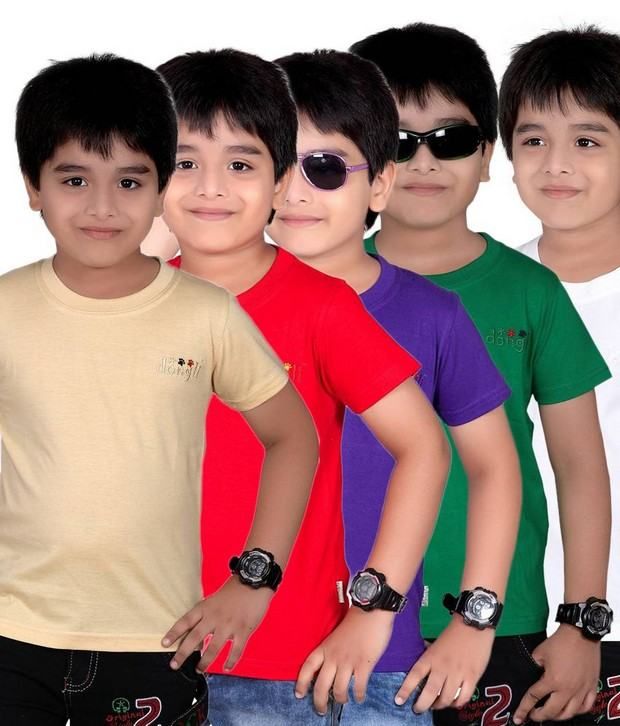 73% OFF on Dongli Pack of Rich Look Boys Multi Colors Half - Main Image
