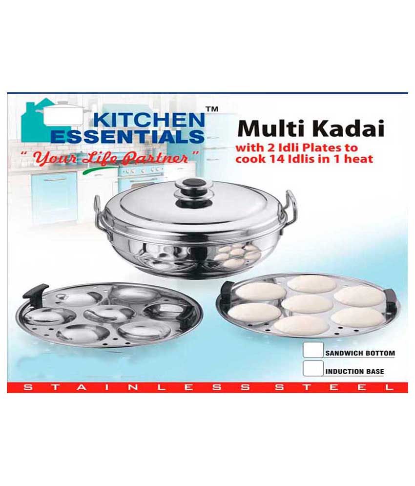 Kitchen Essentials Induction Idly Steamer Kadai Royal ( 2 Idli Plates