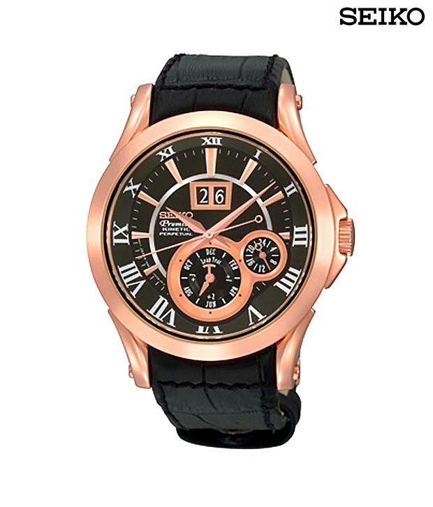 Seiko Premium Copper Black Watch