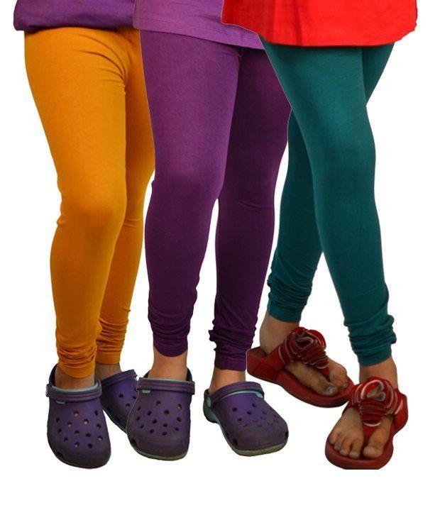 TSG MY KID Pack of 3 Multi Colors Leggings For Kids available at snapdeal for Rs.528