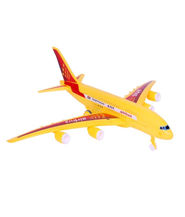 yellow aeroplane toy