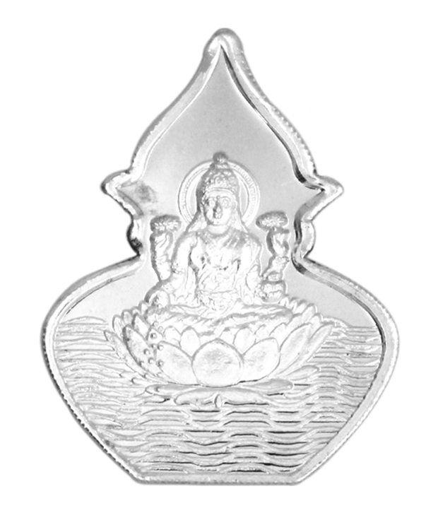 Prisha 5 Gm 999 Purity Goddess Lakshmi Silver Coin available at snapdeal for Rs.400