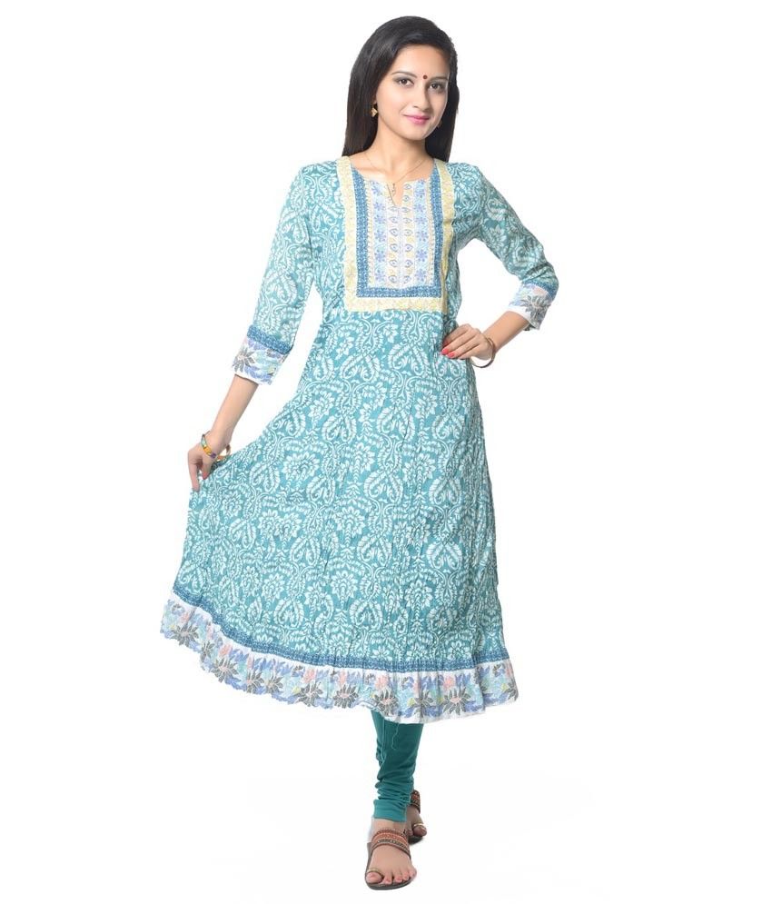 women anarkali kurti