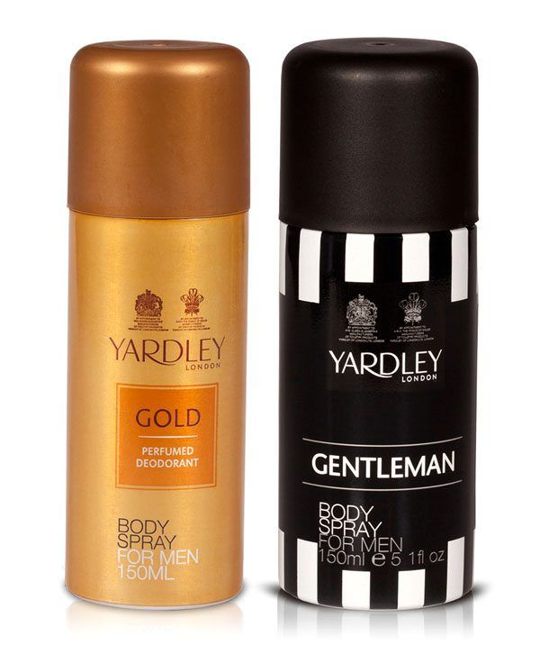 Yardley Gold Deodorant Men 150 Ml + Yardley Gentleman Deodorant Spray Men, 150 Ml available at snapdeal for Rs.383