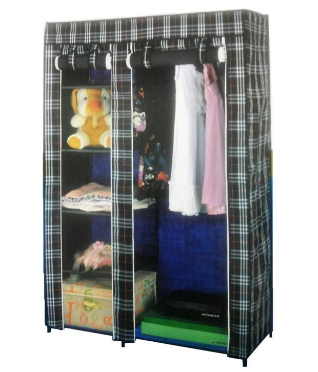 9 Off On Ti Foldable Wardrobe Cupboard Almirah Iii On Snapdeal