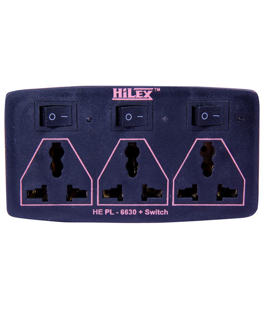 Buy Hilex Multi Plug Sockets With Switches Online at Low Price in India