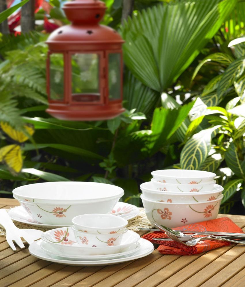 Corelle Asia Pretty Pink 21 Pcs Dinner Set available at snapdeal for Rs.8852