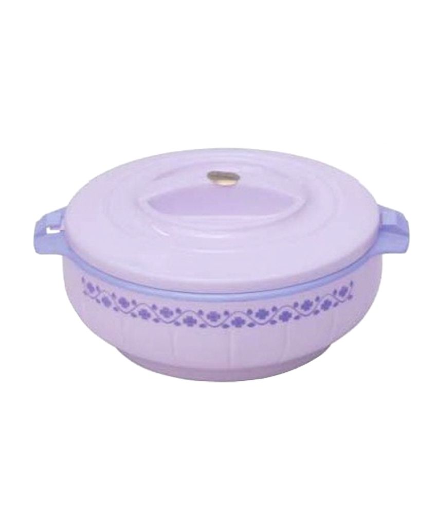 Princeware 2200 ml Purple Stainless Steel Fantasy Insulated Casserole available at snapdeal for Rs.243