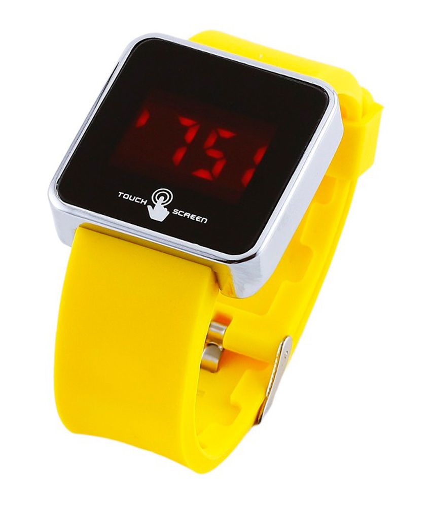 touch screen watch gold