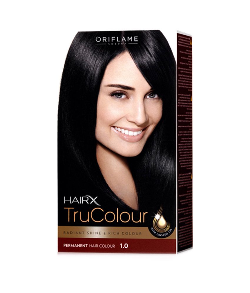 Oriflame Hairx Trucolour Permanent Hair Colour - 1.0 Black 125ml