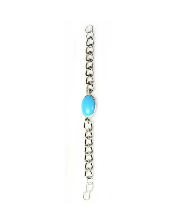 Bajya Men's Bracelet Turquoise Color Stone( Salman khan Bracelet)