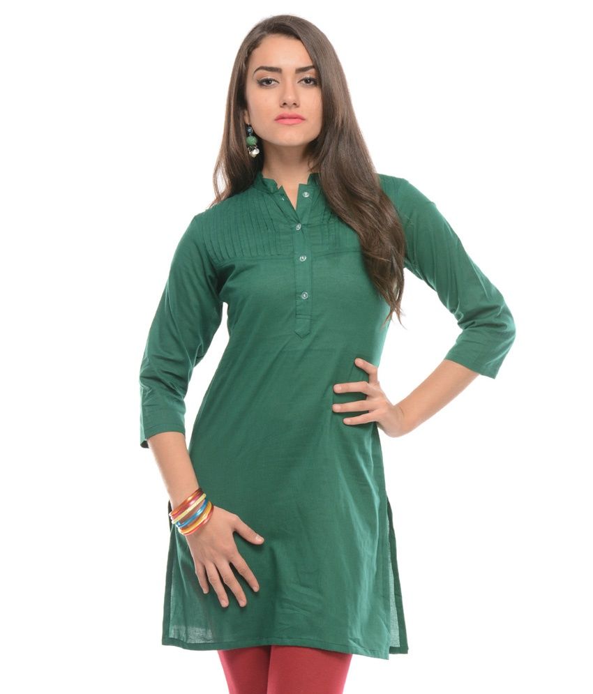 sritika-green-solids-chinese-collar-kurti-price-in-india-buy-sritika