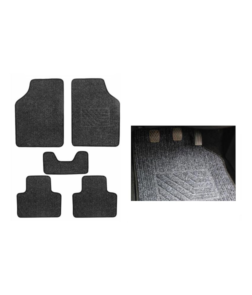 Black carpet on sale floor mats