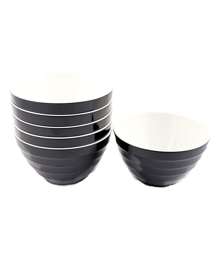 Hi Luxe Black Melamine Black Bowls Buy Online at Best Price in India