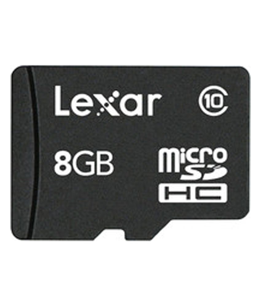 Lexar 8 Gb Microsd Memory Card Class 10 available at snapdeal for Rs.319