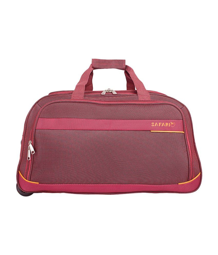 Buy Safari Celsius 60 Cms Red Rolling Duffle on Snapdeal