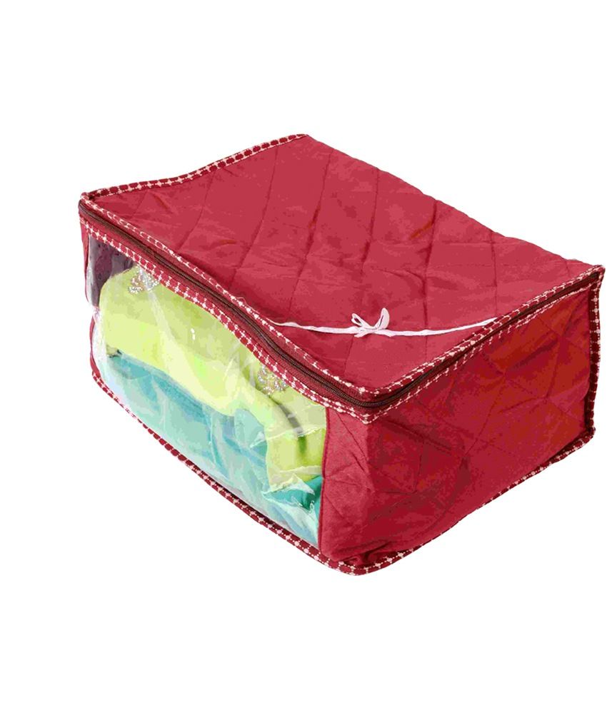 Indi Bargain 3 Layered Quilted Synthetic Multi Saree Cover (10-15 Sarees Capacity) available at snapdeal for Rs.265