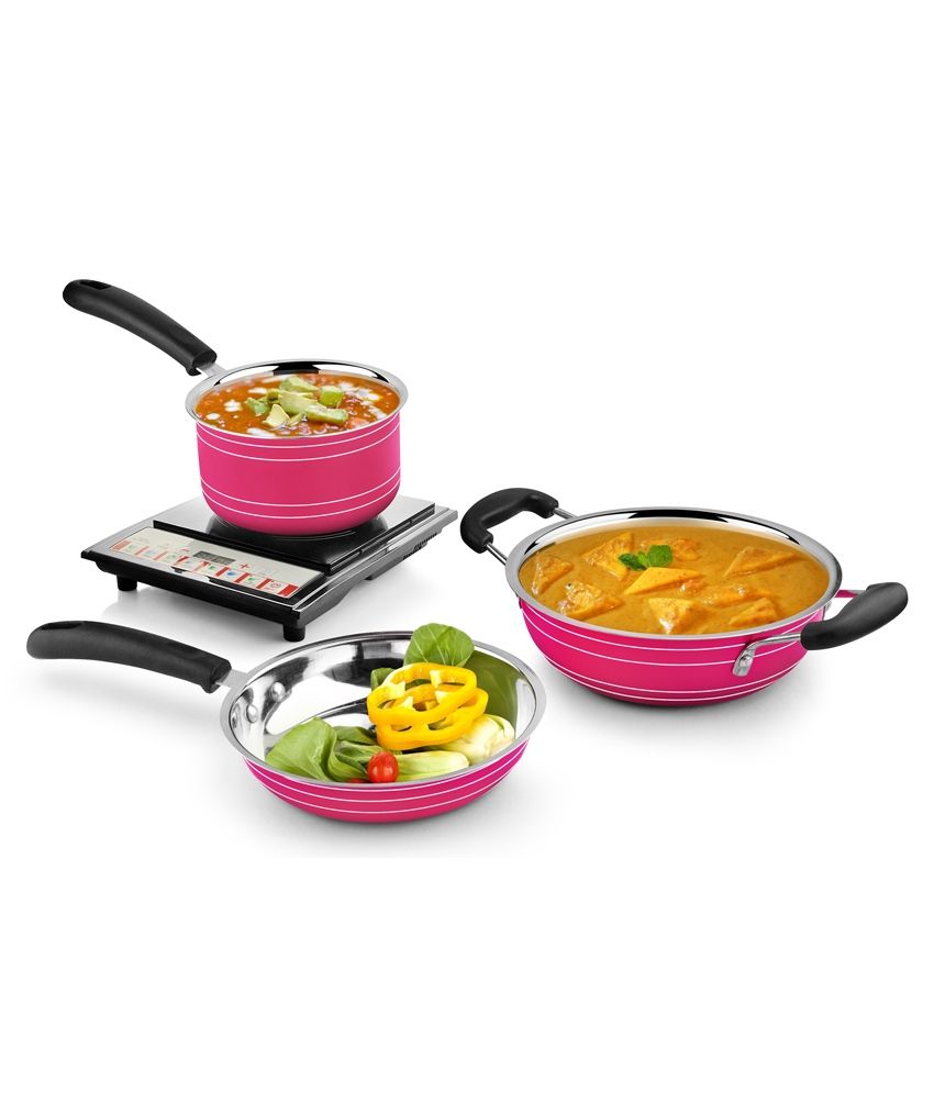 pink cookware set target