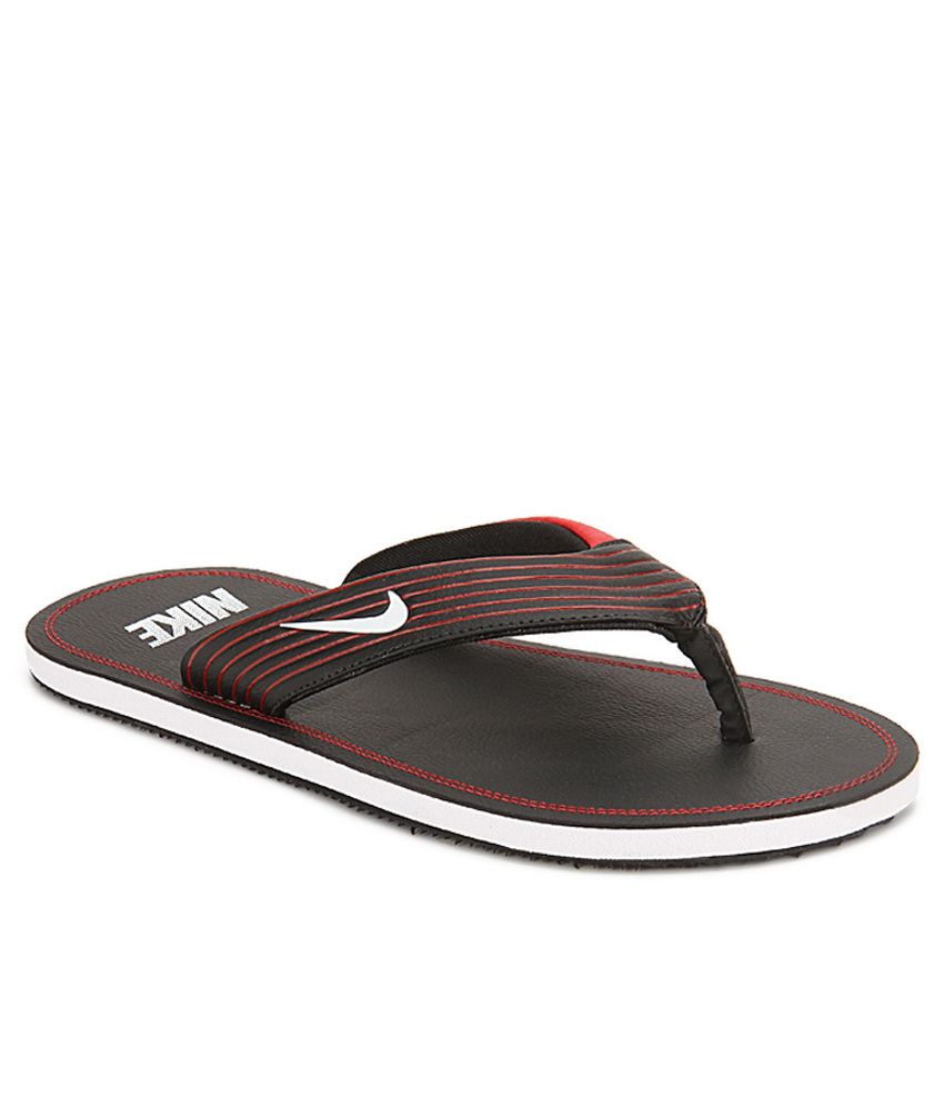 Nike Chroma Thong Black Flip Flops available at snapdeal for Rs.867