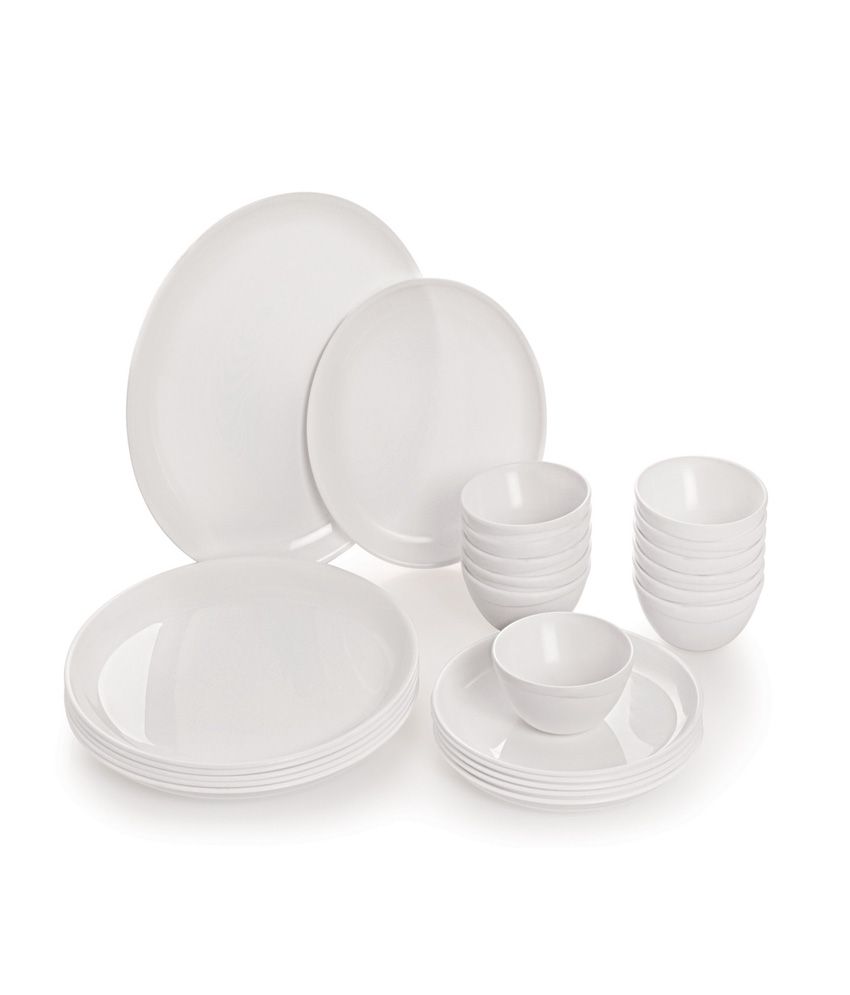 Cello Ware Set Round (24 Pcs) White available at snapdeal for Rs.1274