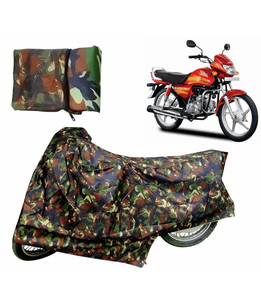 Relax Auto Accessories Bike Body Cover For Hero Hf Deluxe - Jungle Print
