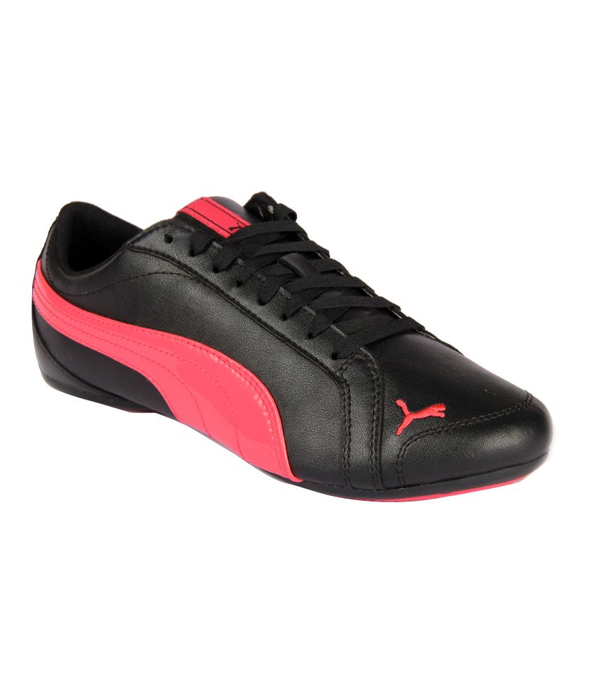 puma black casual shoes