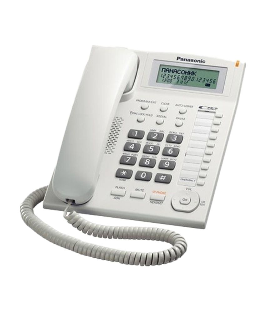 Panasonic Kx ts880mxwd Corded Landline Phone white Kx ts880mxwd Kxts880mxwd available at