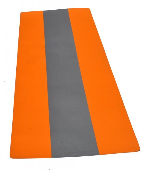 Striped yoga mat