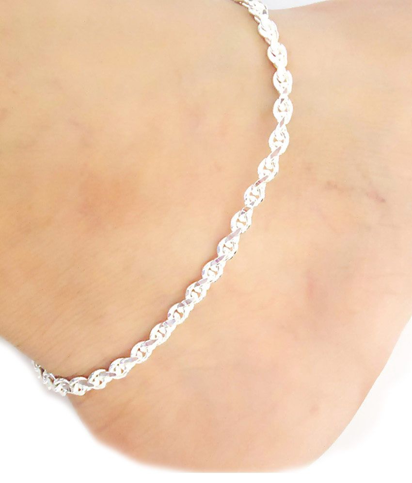 anklets of silver