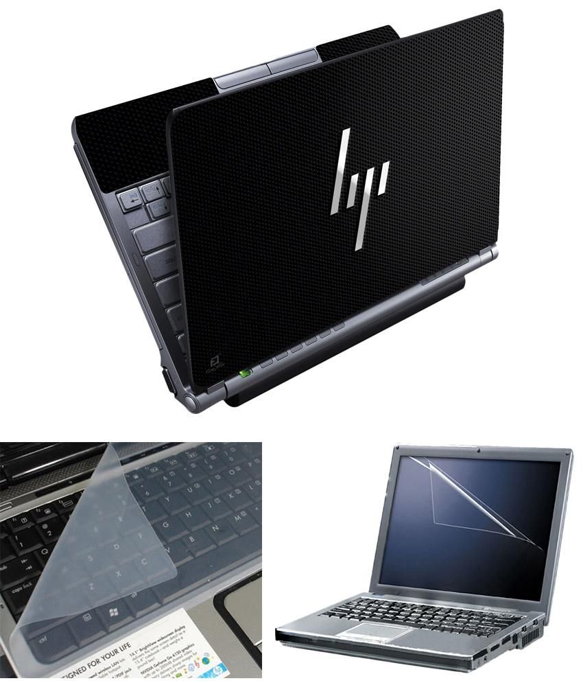 Finearts Full Panel Laptop Skin 15.6 Inch - Hp Metal With Screen Guard And Keyboad Protector Original By Sudhir Prakashan