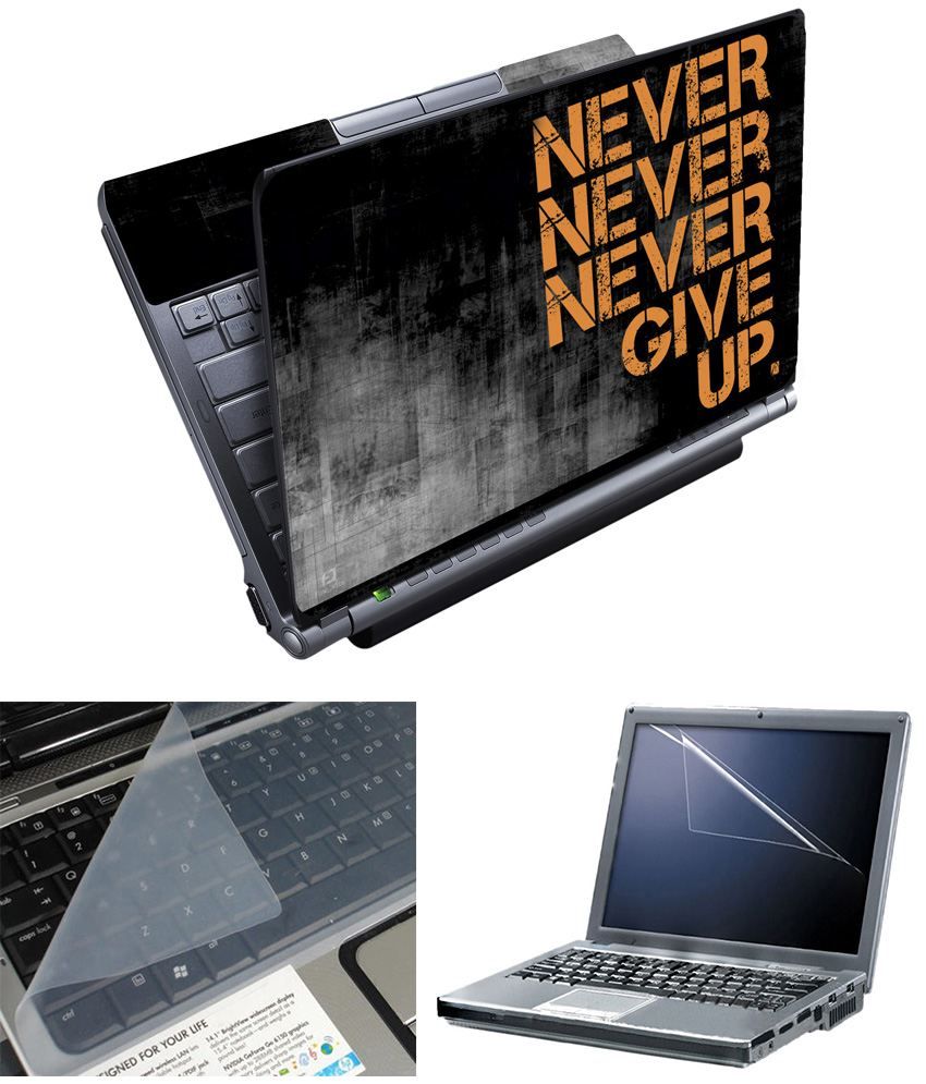 Finearts Full Panel Laptop Skin 15.6 Inch - Never With Screen Guard And Keyboad Protector Original By Sudhir Prakashan