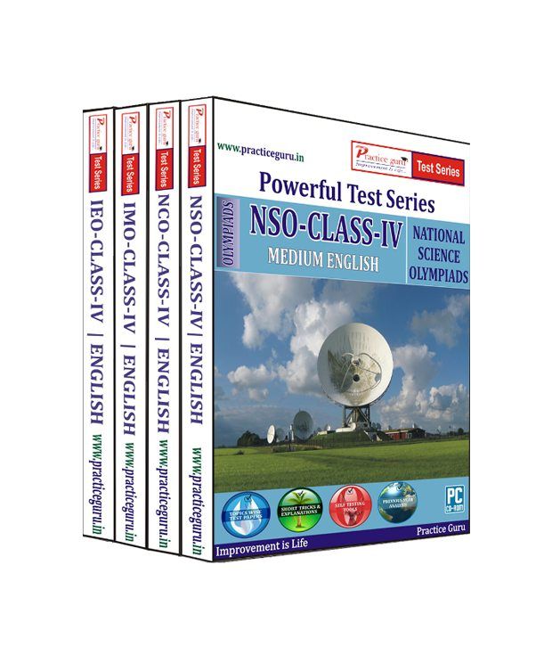 Class 4 - Combo Pack (international Mathematics Olympiad (imo) / National Science Olympiad (nso) / International English Olympiad (ieo) / National Cyber Olympiad (nco)) - English (practice Guru Test Prep Cd - 100 Topic Wise Tests + Mock Papers) available at snapdeal for Rs.609