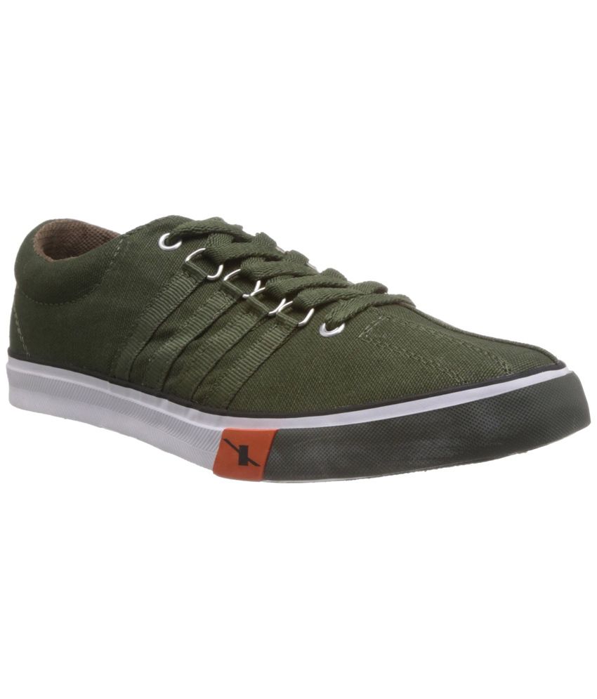 Relaxo Sparx Green Canvas Sport Shoes 