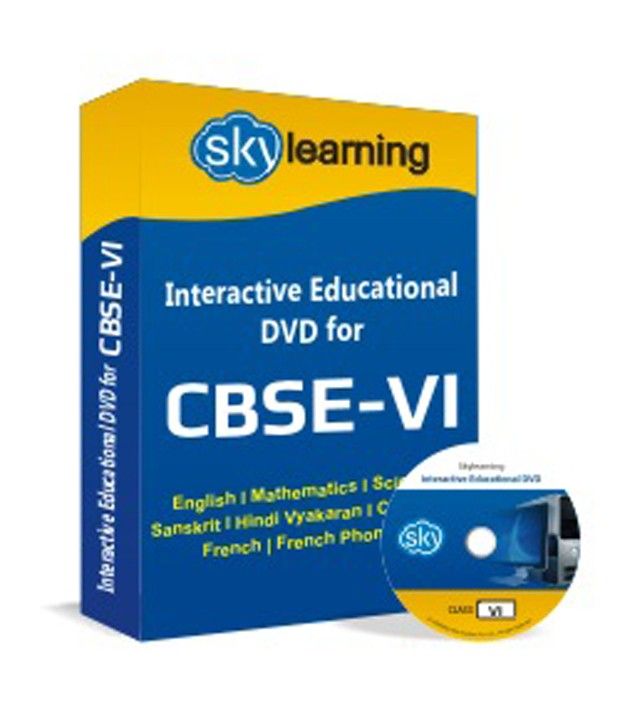 CBSE Class 6 CD/DVD Combo Pack (English, Maths, Science, Hindi Vyakaran, Computer, french, Sanskrit) available at snapdeal for Rs.650