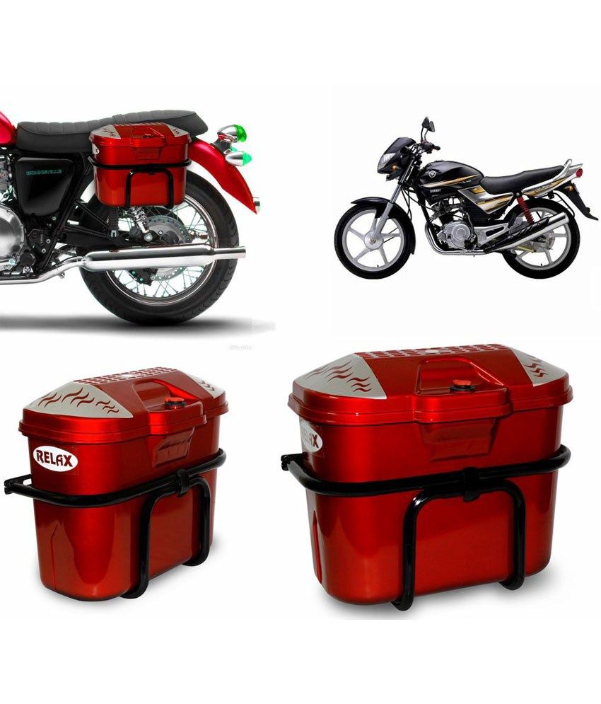 Relax Bike Luggage Side Box For Yamaha Libero - Red