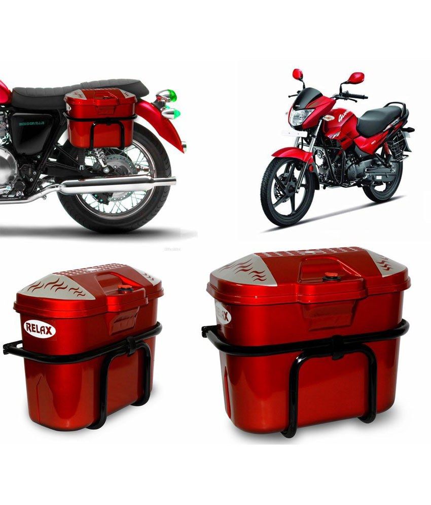 32 OFF on Relax Bike Luggage Side Box For Hero Motocorp Glamour Red on Snapdeal PaisaWapas