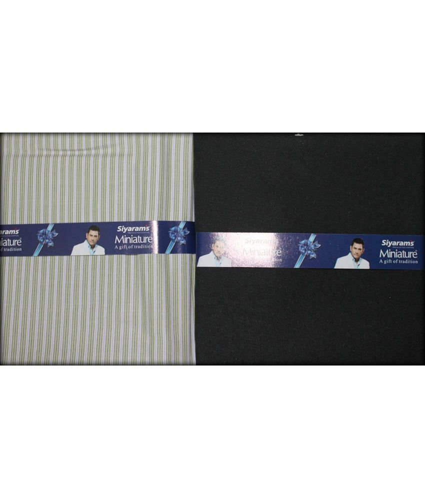Siyarams Miniature Poly Blend Combo Of Unstiched Shirt And Trouser Gift Pack