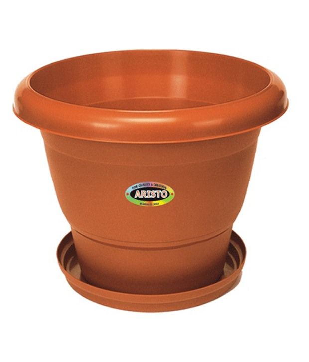 Aristo Houseware Plastic Planter With Tray- 1 Pc available at snapdeal for Rs.240