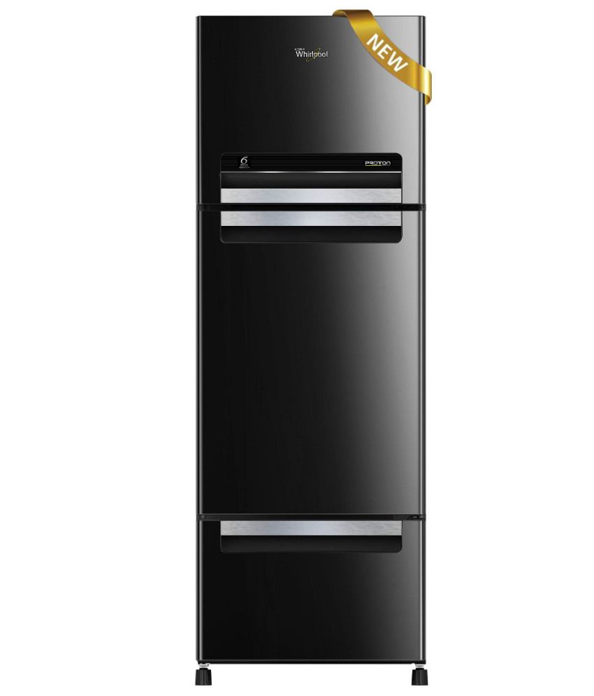 Whirlpool 240 Ltr Fp 263d Royal Protton Triple Door Refrigerator - Mirror Black available at snapdeal for Rs.29900