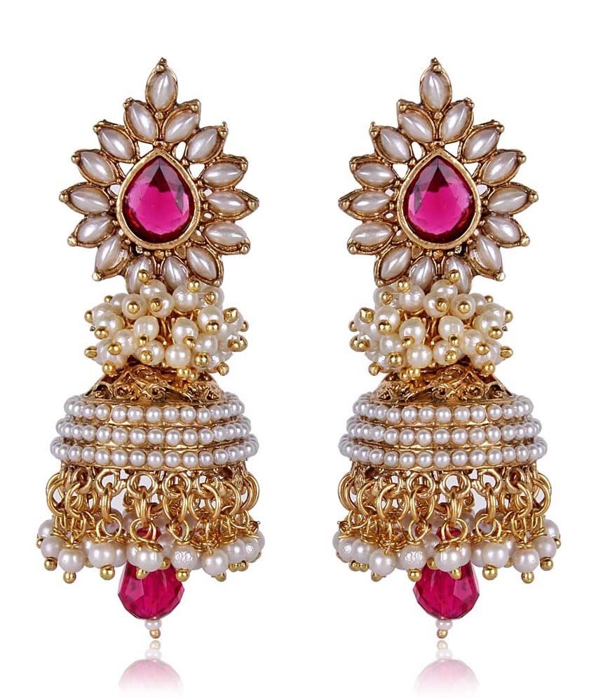 79 Off On Shinningdiva Aashiqui 2 Earrings In Pink Color Shinningdiva Aashiqui 2 Earrings In Pink Color