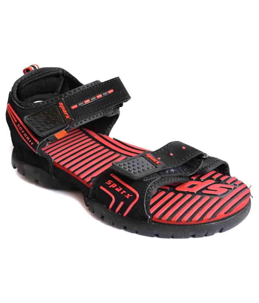 Sparx Black And Red Tredny Sandal available at snapdeal for Rs.789