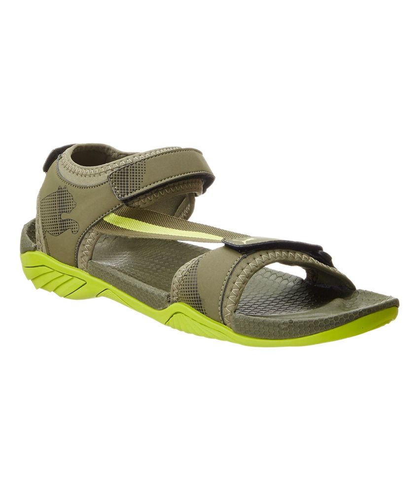 Buy Puma Green New Era Floater Sandals 