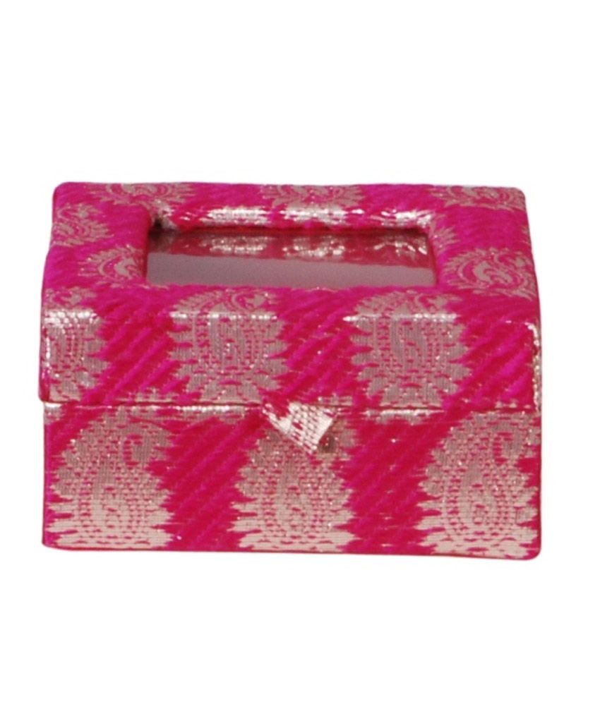 Triveni Brocade & Satin Card Board Square Shaped Gift Box available at snapdeal for Rs.179