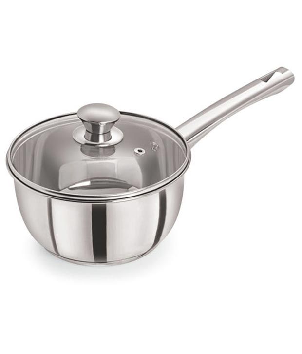 Pristine Induction Compatible Sandwich Base Souce Pan With Glass Lid available at snapdeal for Rs.437