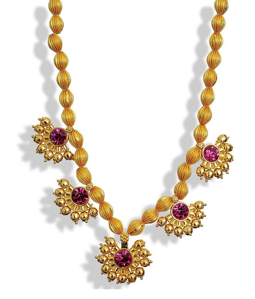 Womens Trendz Five Pandal Jav Mani Haar Necklace