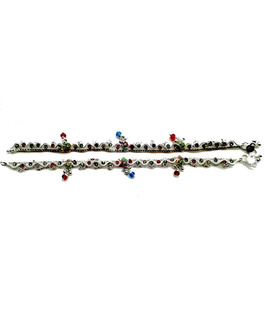 Aksha Multicolour Beads Fancy Anklet available at snapdeal for Rs.229
