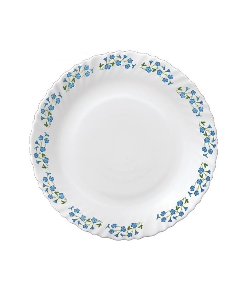 La Opala Diva White And Blue Opal Vegetable Bowl- 220 Ml (each) Serving Bowl- 580 Ml (each) available at snapdeal for Rs.100