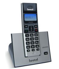 Beetel X62N Solo Cordless Landline Phone (Silver- Black)