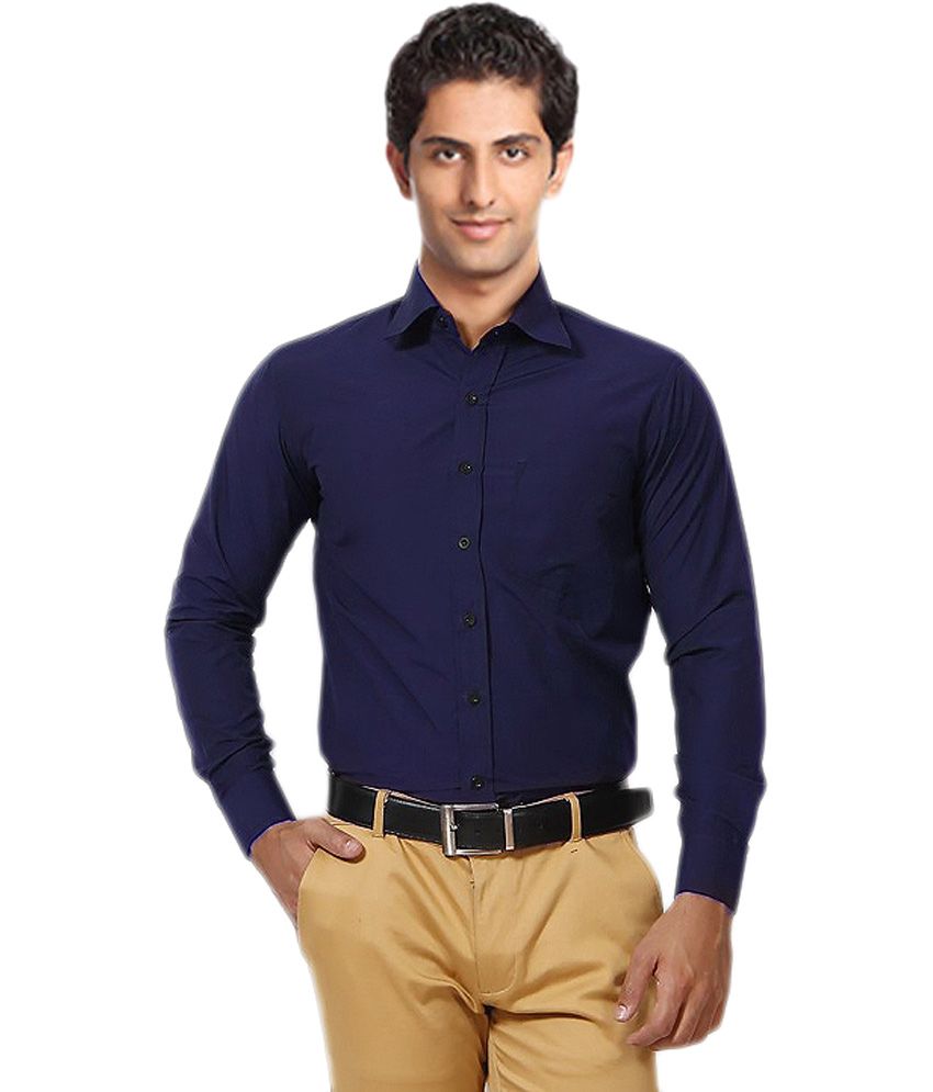 navy men's shirts uk